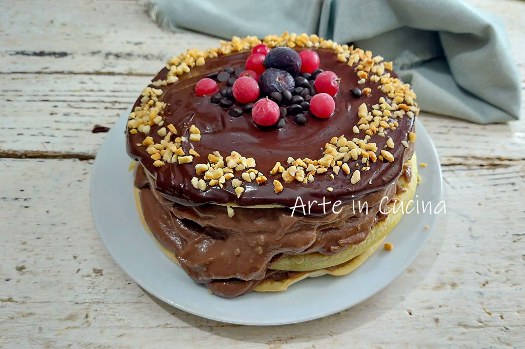 CHOCOLADE PANNENKOEKTAART