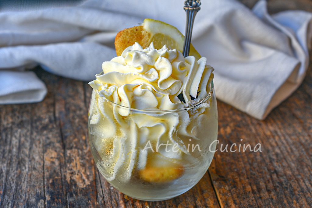 CITROENCRÈME EN PAVESINI in 1 minuut, zeer snel dessert met de lepel