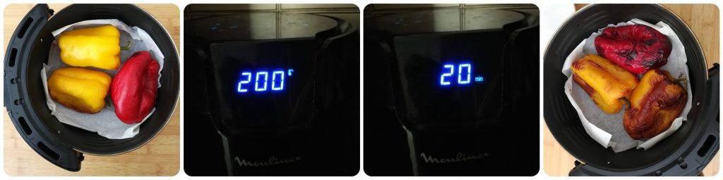 GEROOSTERDE PAPRIKA'S in EEN AIRFRYER