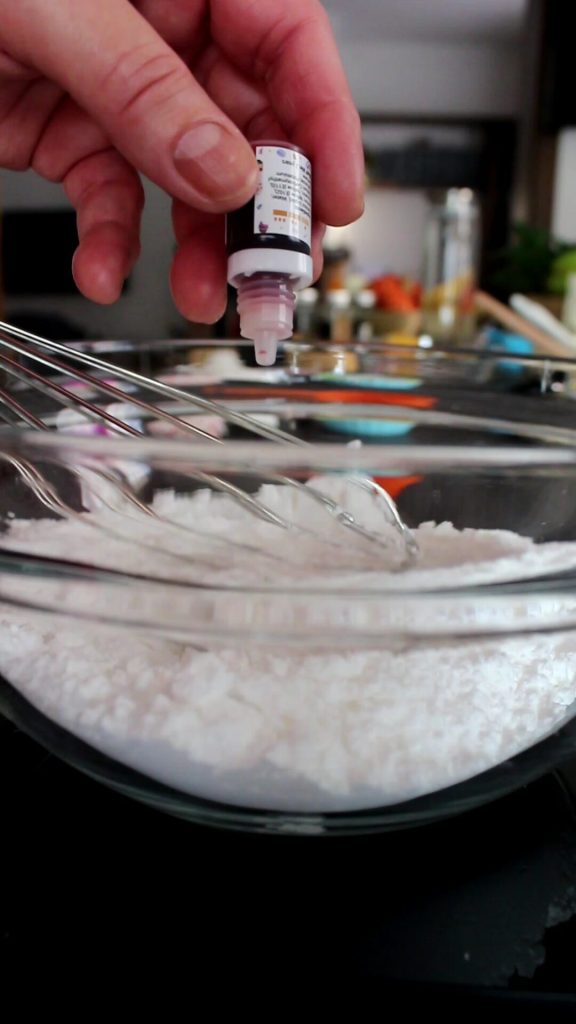 oranje kleurstof om waterglazuur te maken