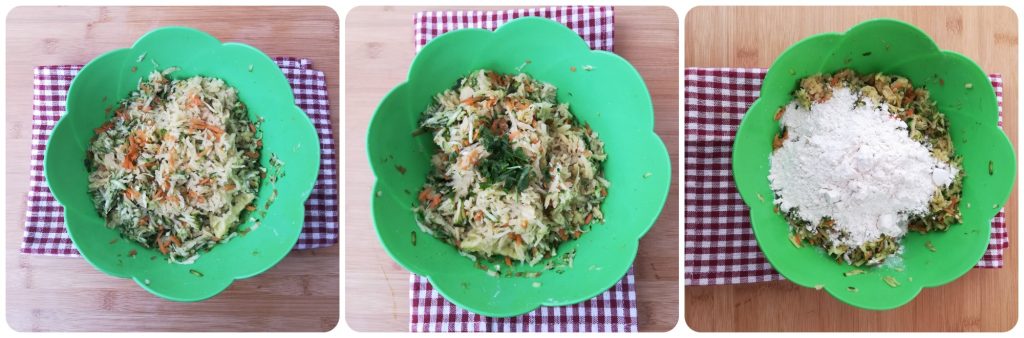 COURGETTE, AARDAPPEL EN WORTEL BALLETSJES