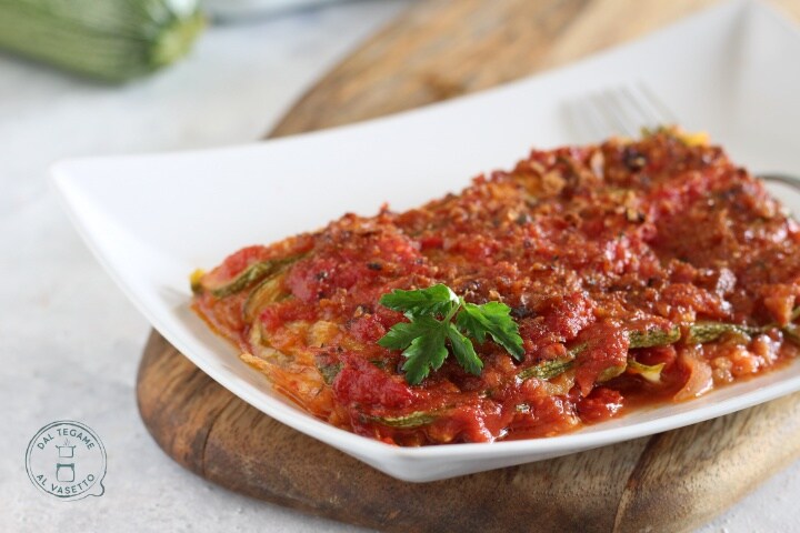 Courgette parmigiana in heteluchtfriteuse
