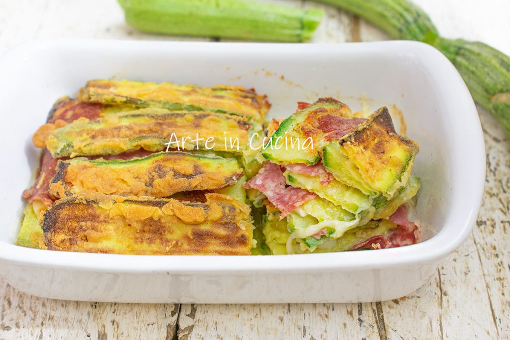 WITTE COURGETTE PARMIGIANA zonder bechamel