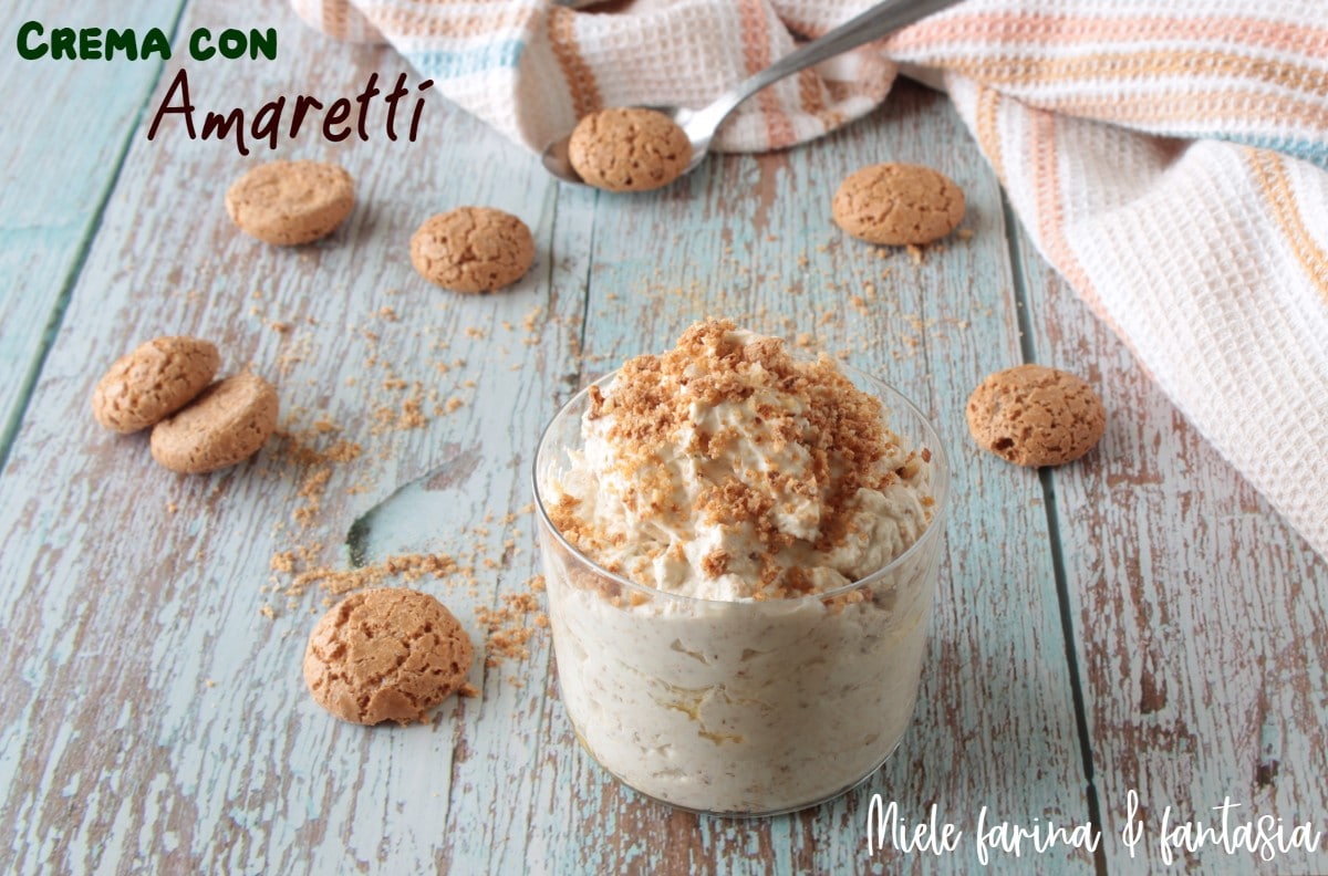 Zoete amaretto-crème