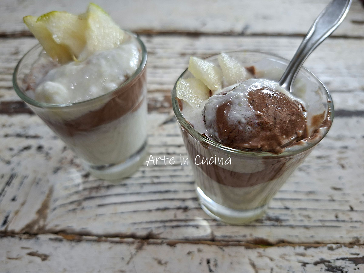 DESSERT PEREN en CHOCOLADE