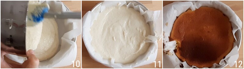 d. de ricotta en amandelcake bakken in de oven