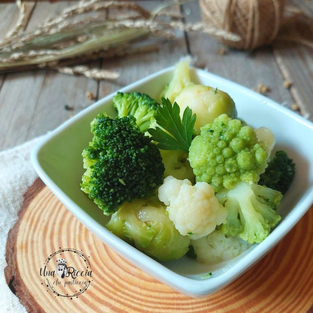 detail bijgerecht kool en broccoli