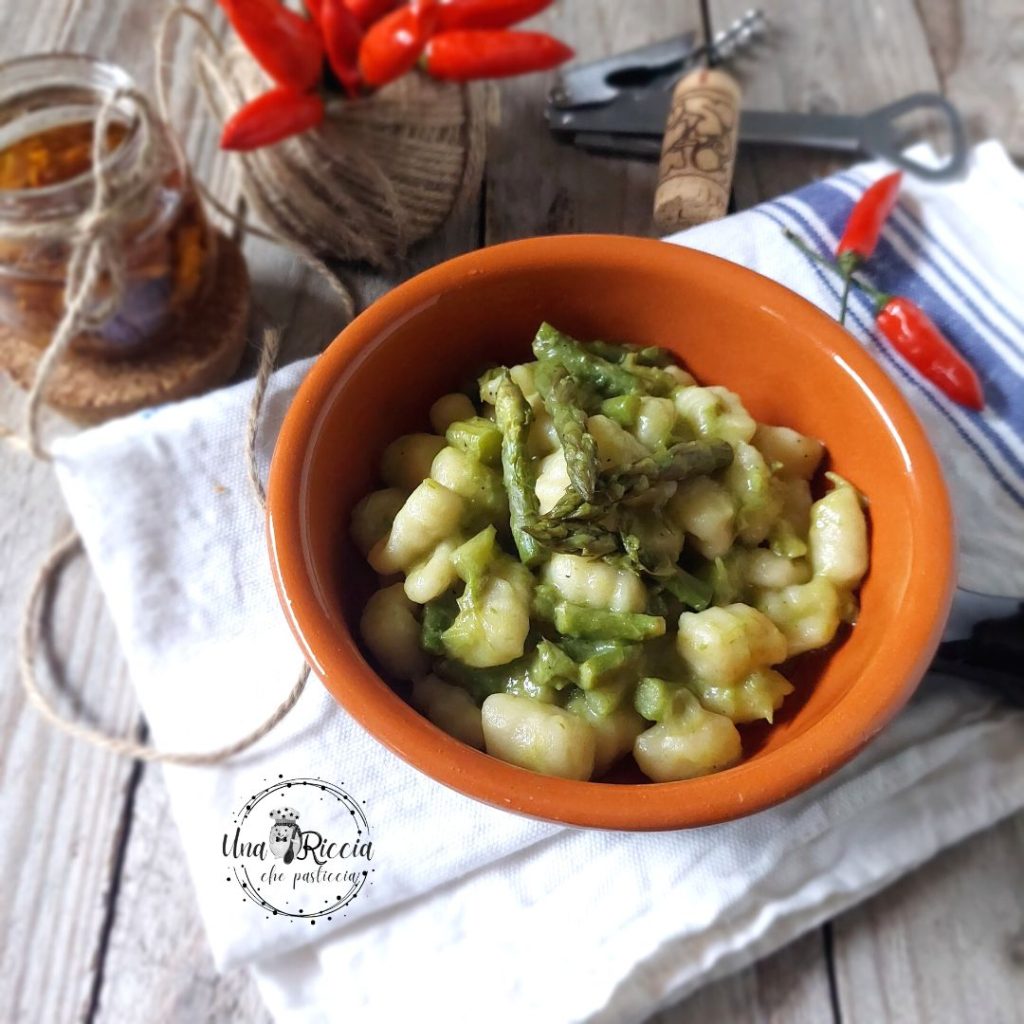 detail gnocchetti asperges