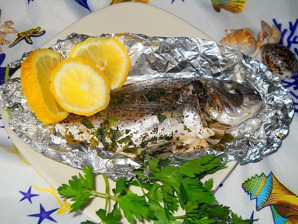 Zeebaars in folie lichte recept