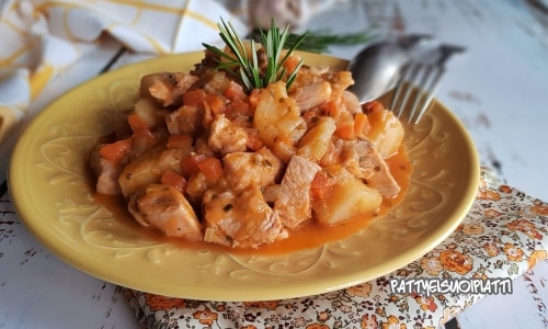 Kipstoofpotje met aardappelen