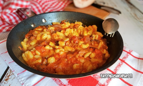 Ricottagnocchetti all’amatriciana