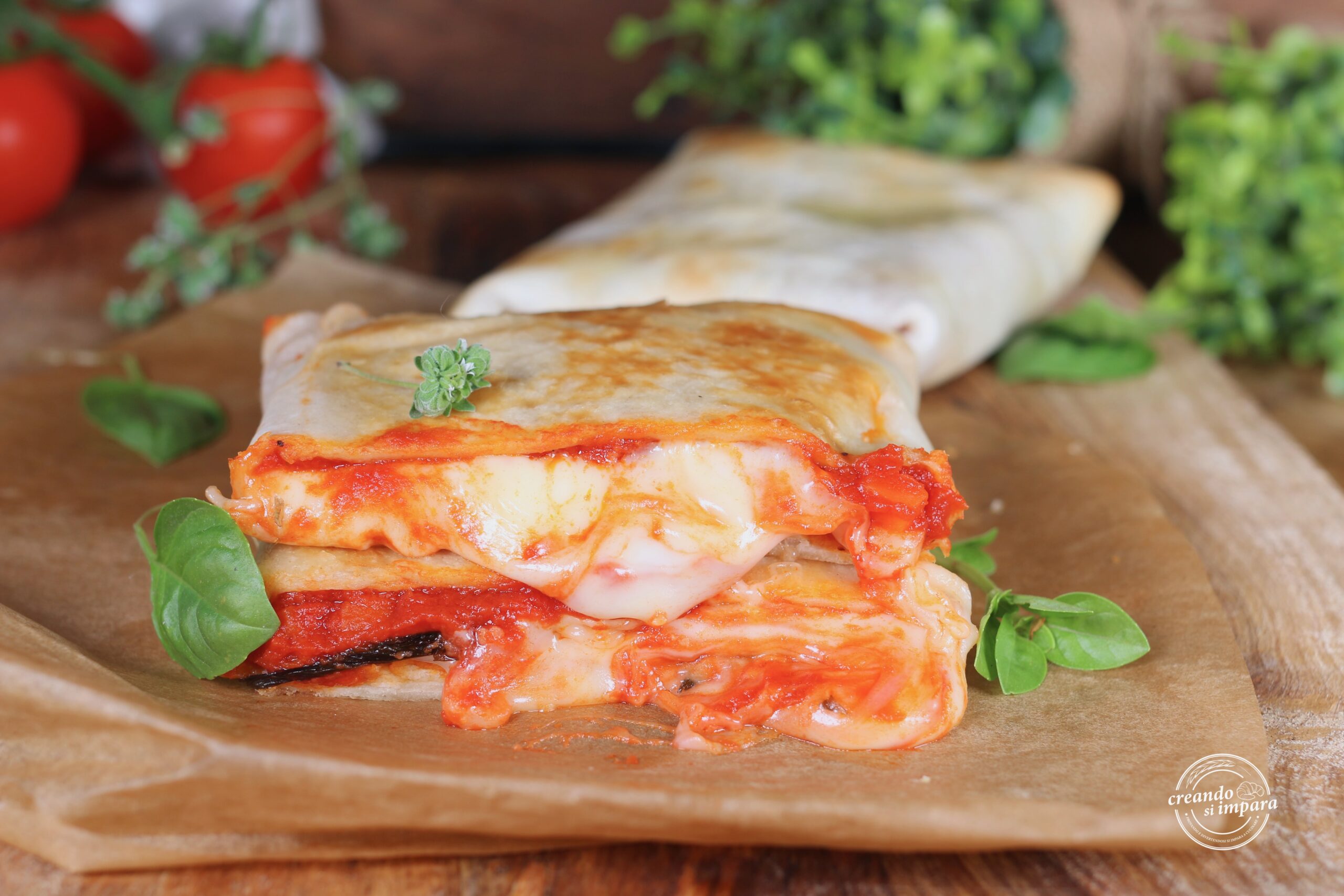 Fagottini di piadine alla pizzaiola