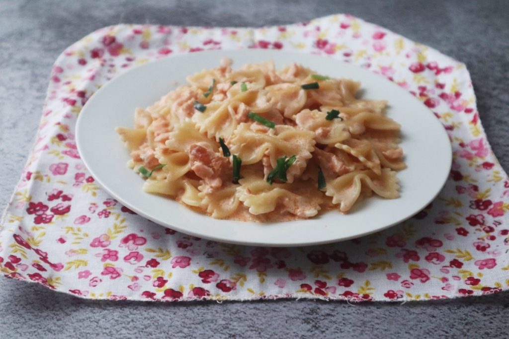 farfalle met zalm