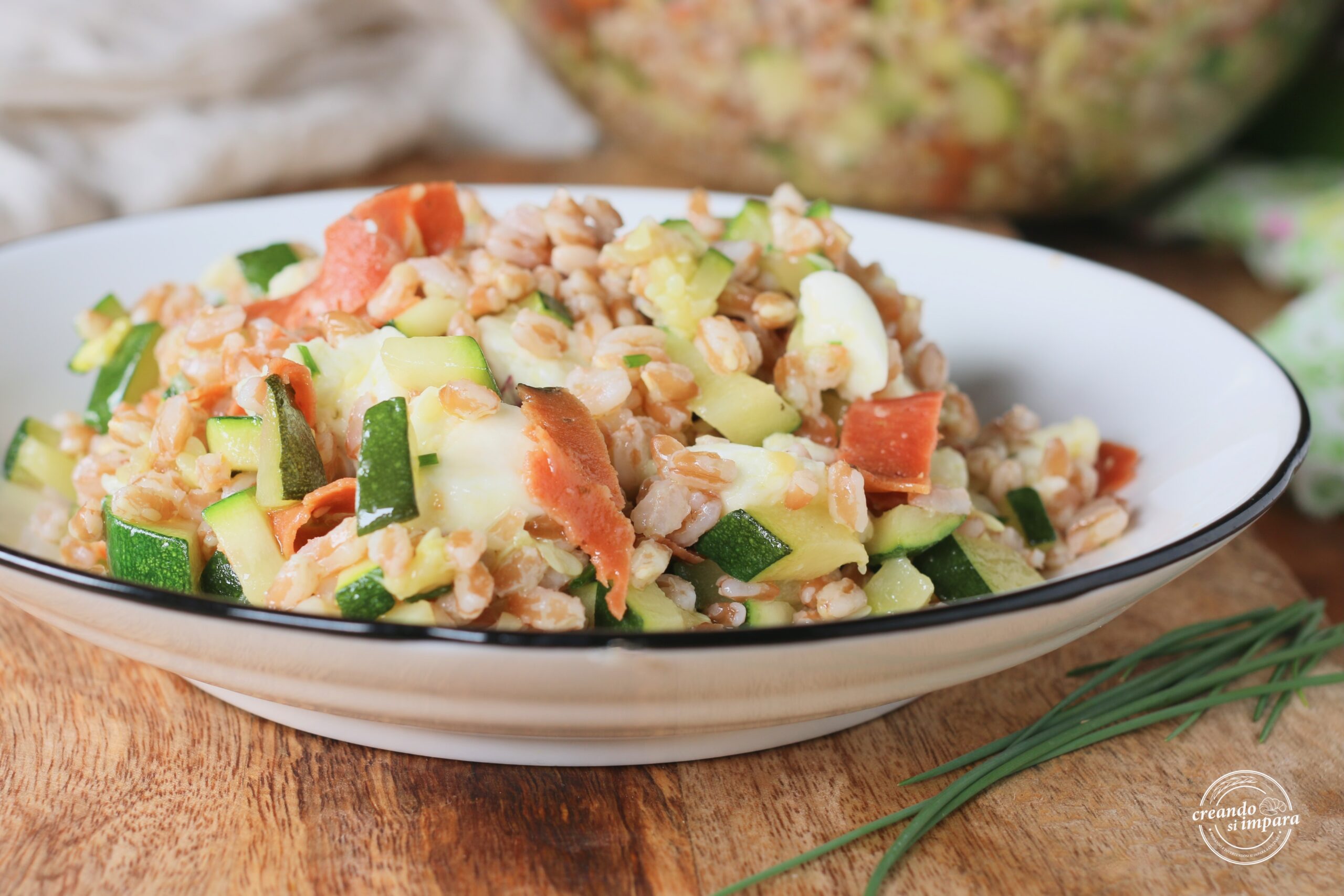 Farro- en courgettesalade