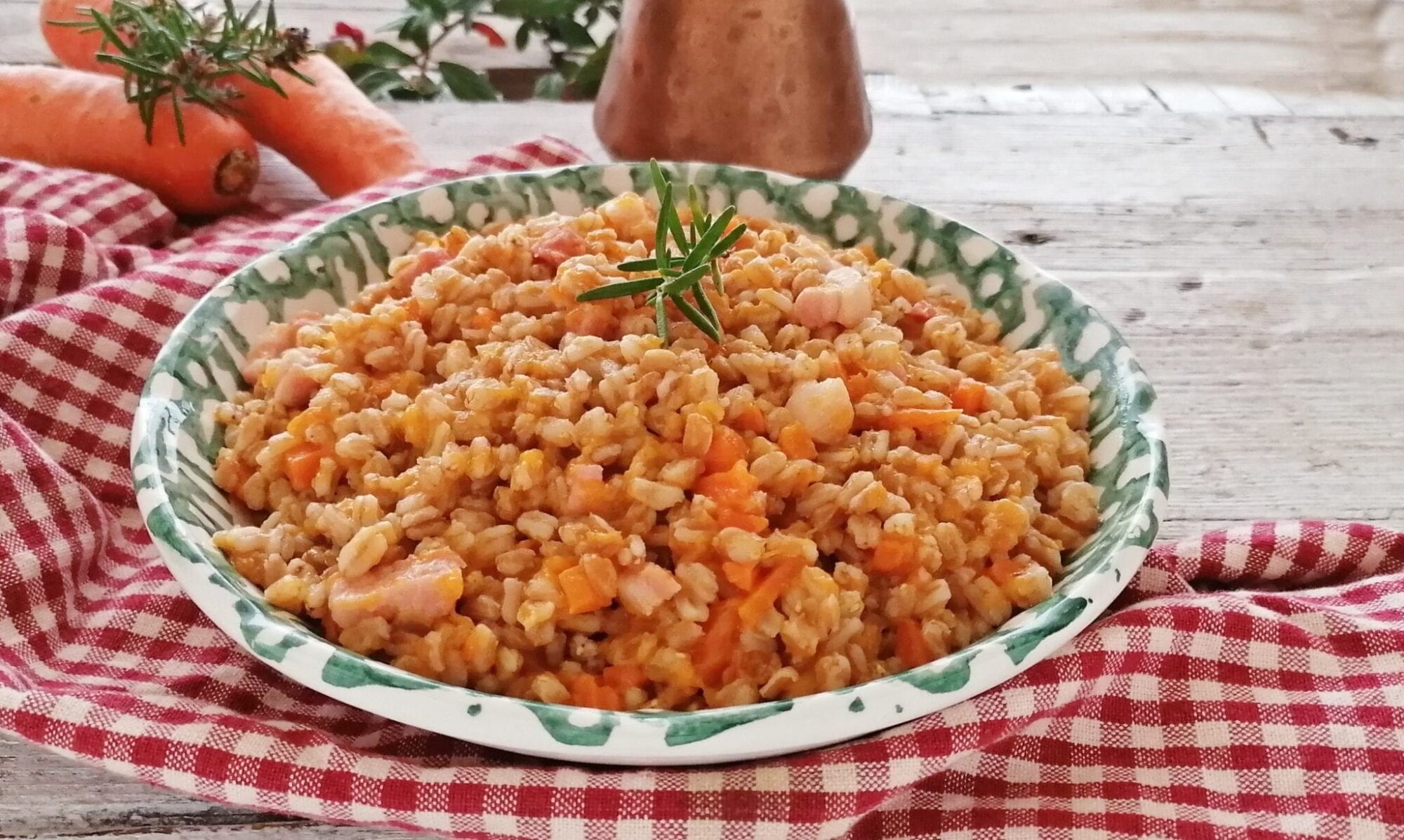 FARROTTO POMPOEN EN SPEK WARM COMFORTFOOD