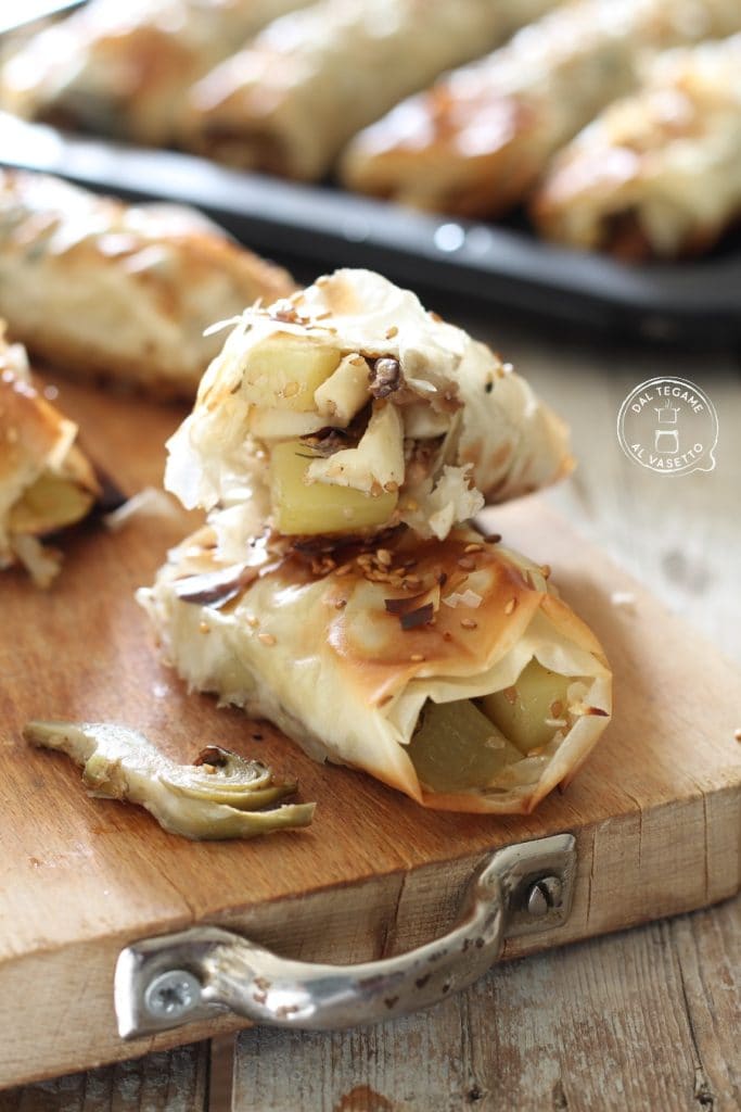 recept voor filodeegrolletjes met groenten in de magnetron