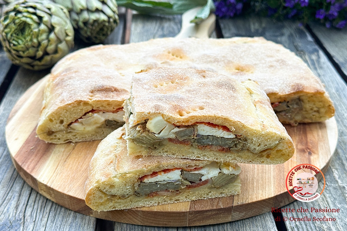Focaccia met Paas-artisjokken