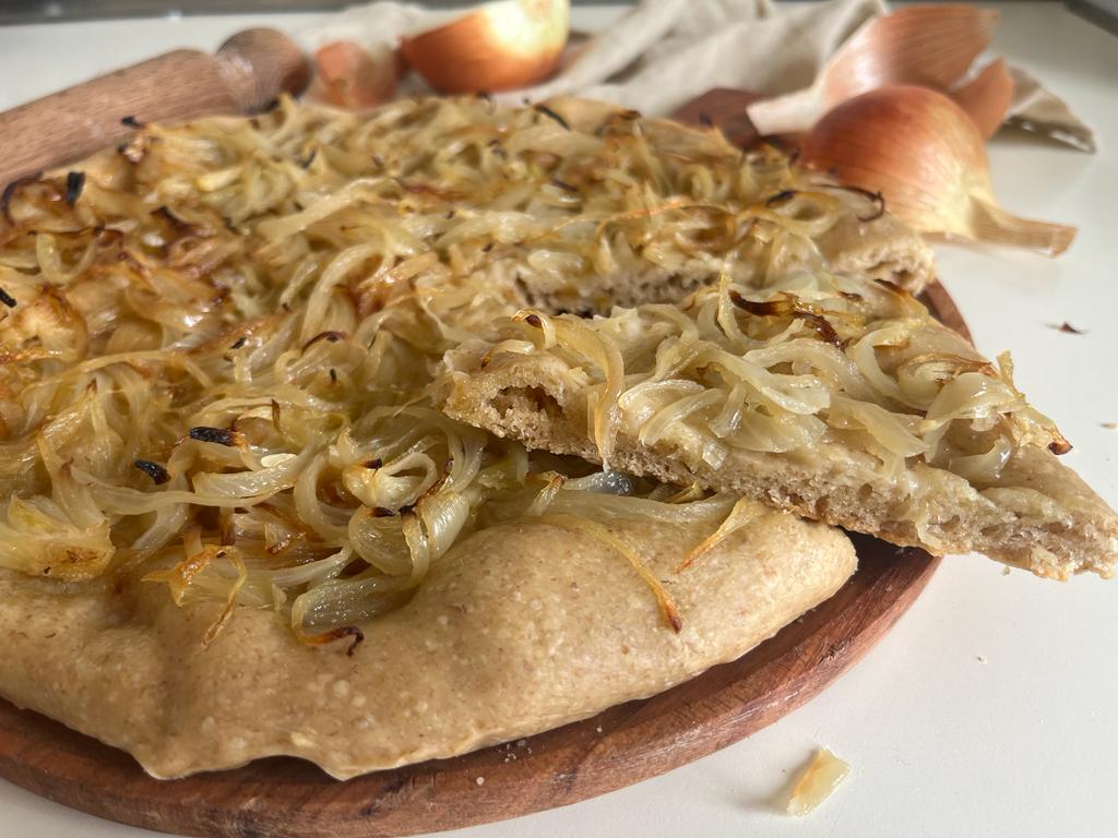 Focaccia met uien