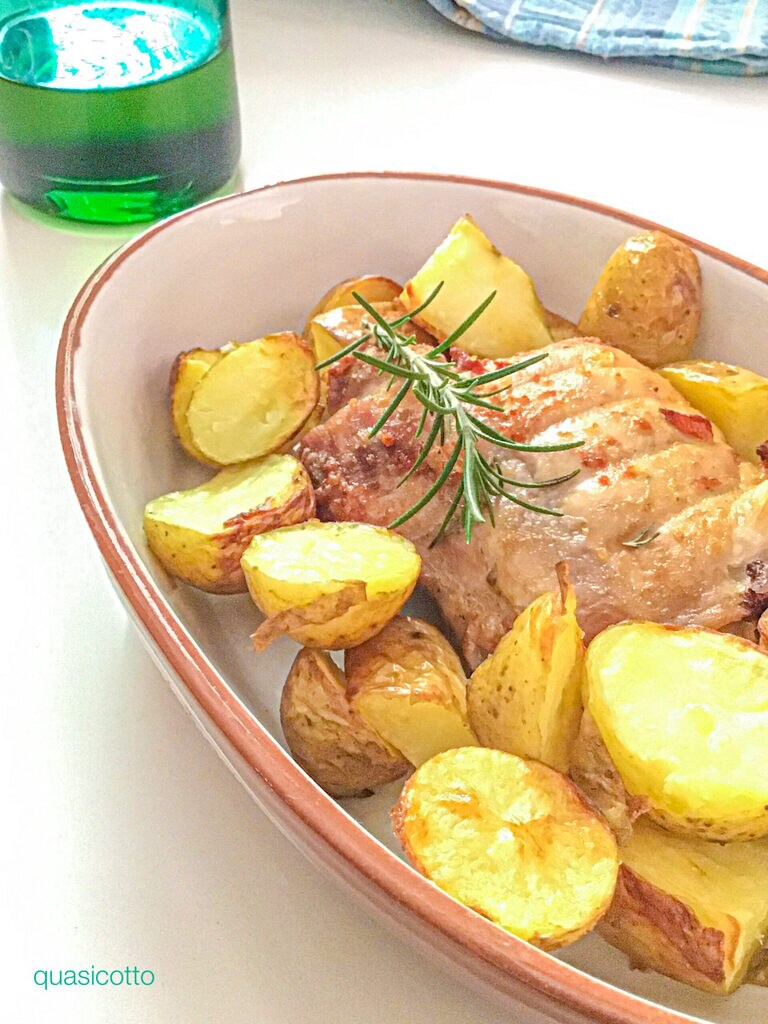 Kip en aardappelen in de airfryer