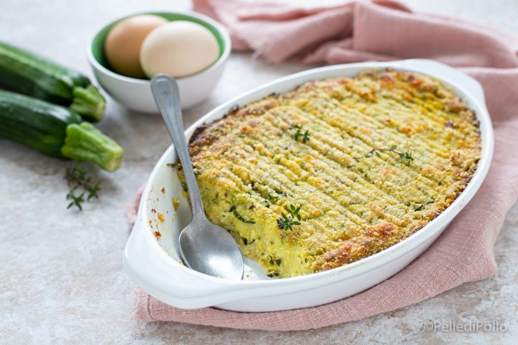 gateau van courgettes aardappelen spek