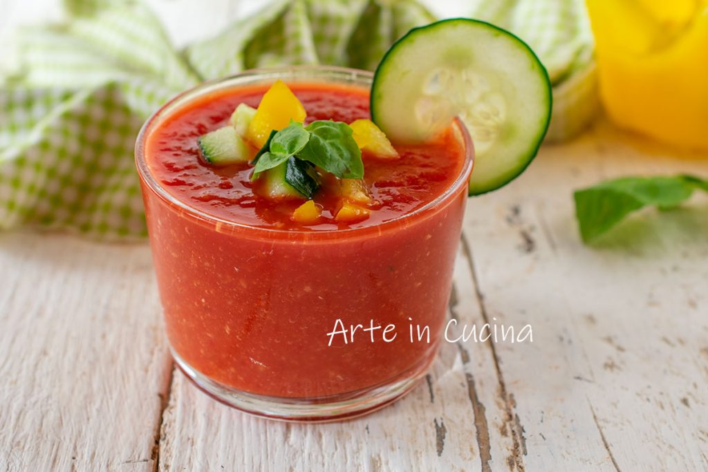 Andalusische gazpacho koud voorgerecht