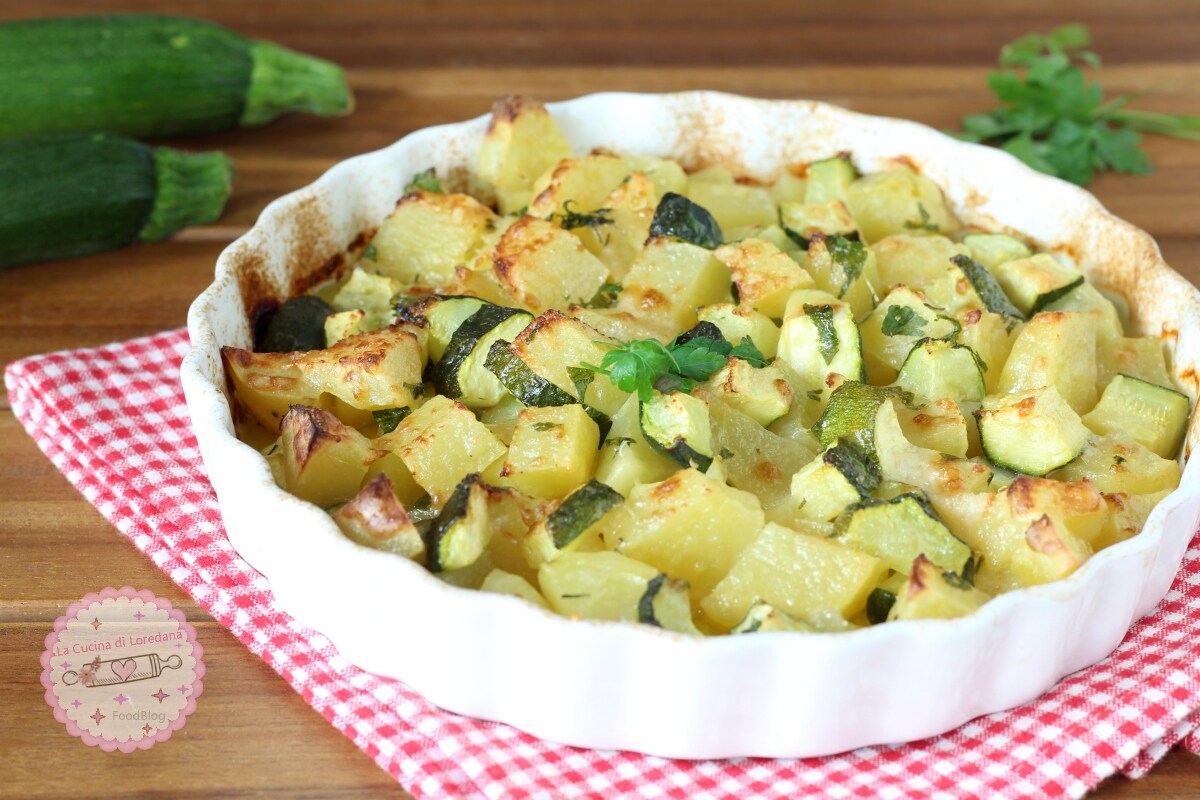 GEBAKKEN AARDAPPELEN EN COURGETTES of in de luchtfriteuse krokant en heerlijk