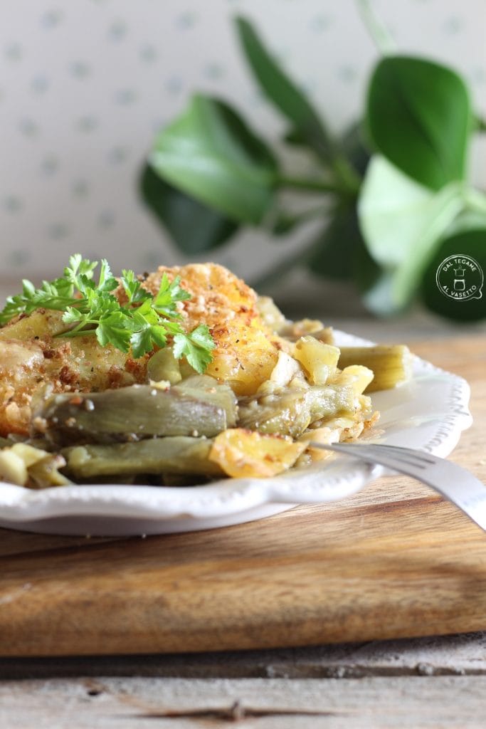 Gegratineerde artisjokken en aardappelen in instant pot