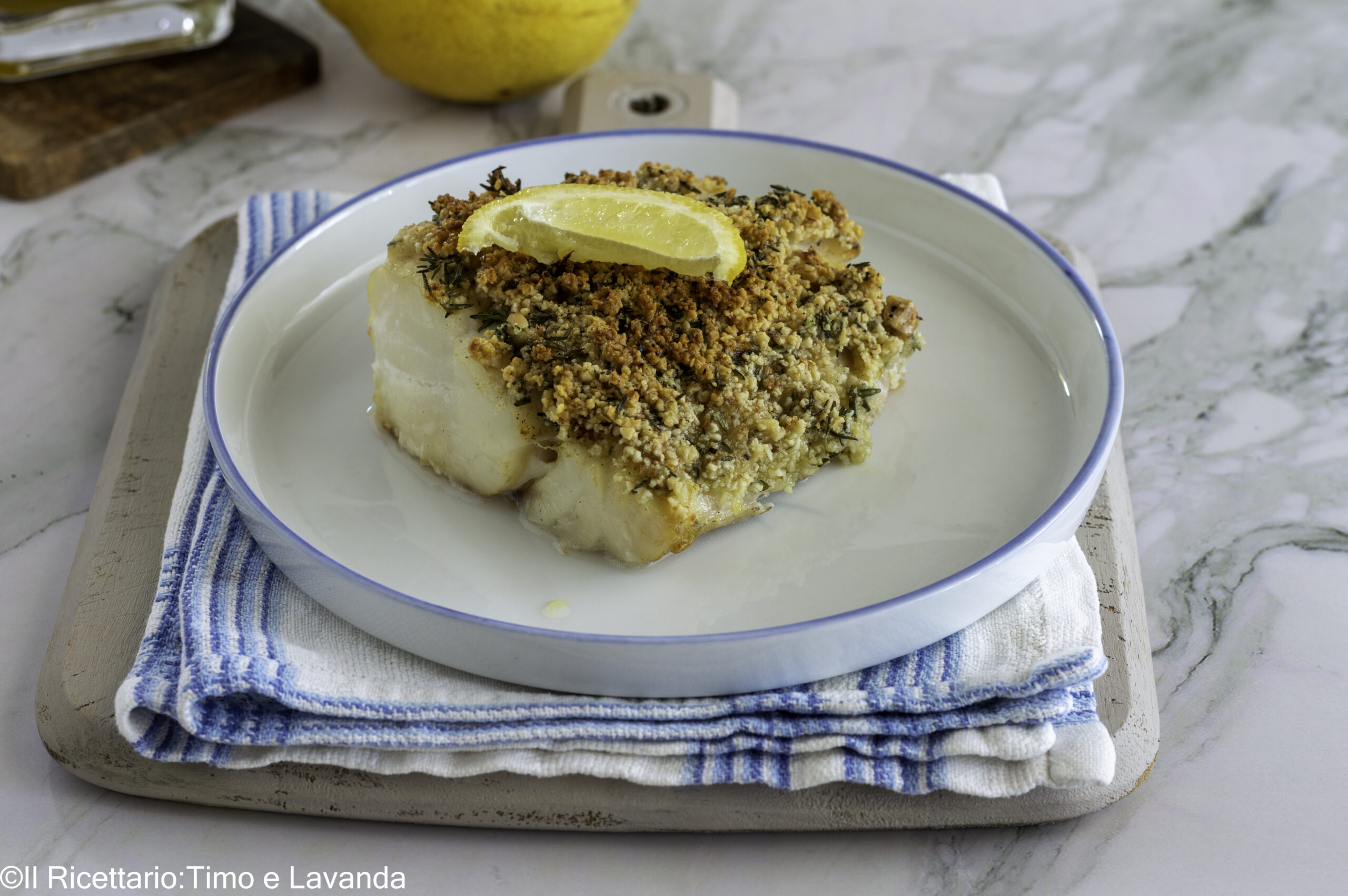 Gegratineerde kabeljauwfilets met citroen