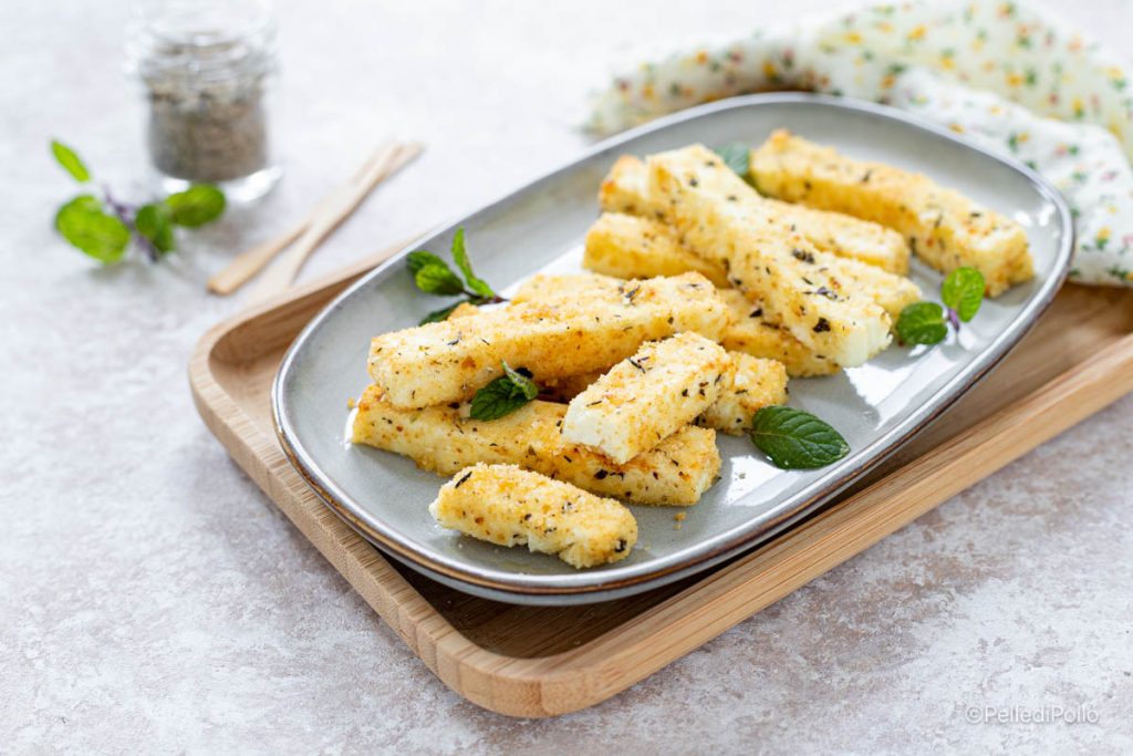 gegratineerde feta sticks