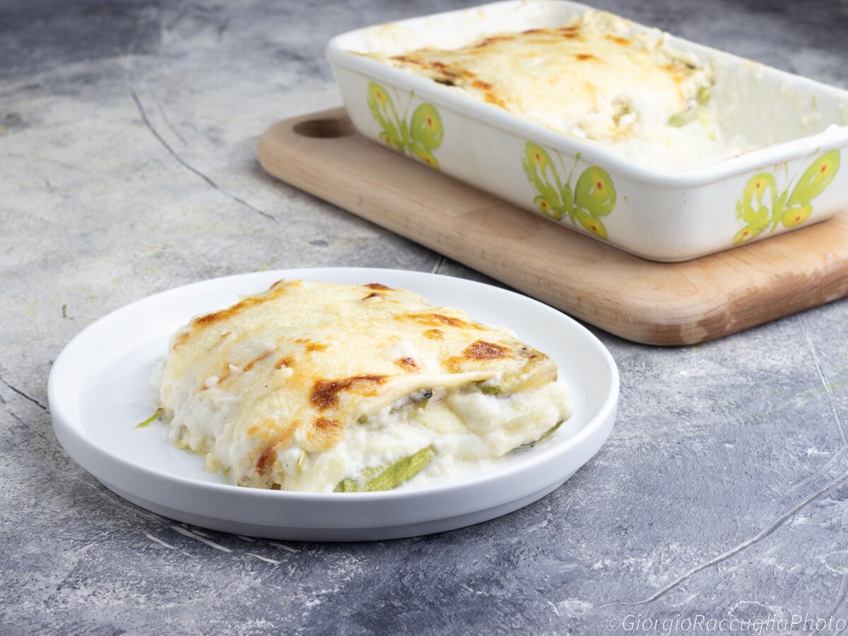 Recept voor gegrilde courgette ovenschotel in de pan