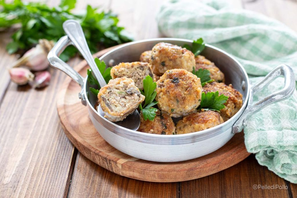 gehaktballetjes met champignons