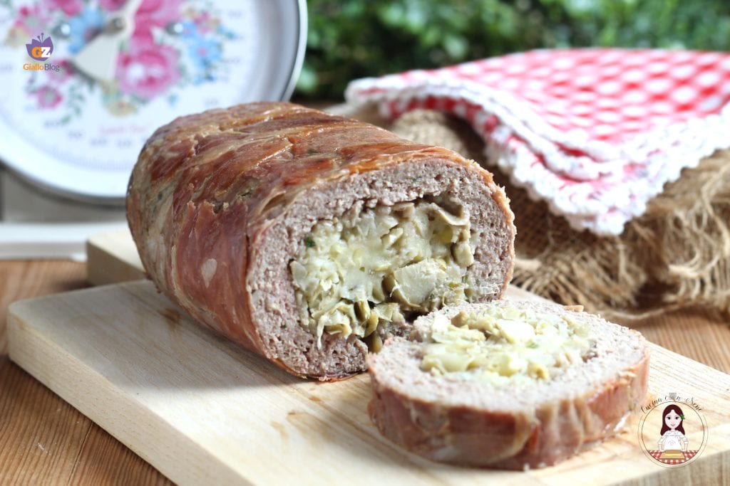 Gehaktbrood met artisjokken