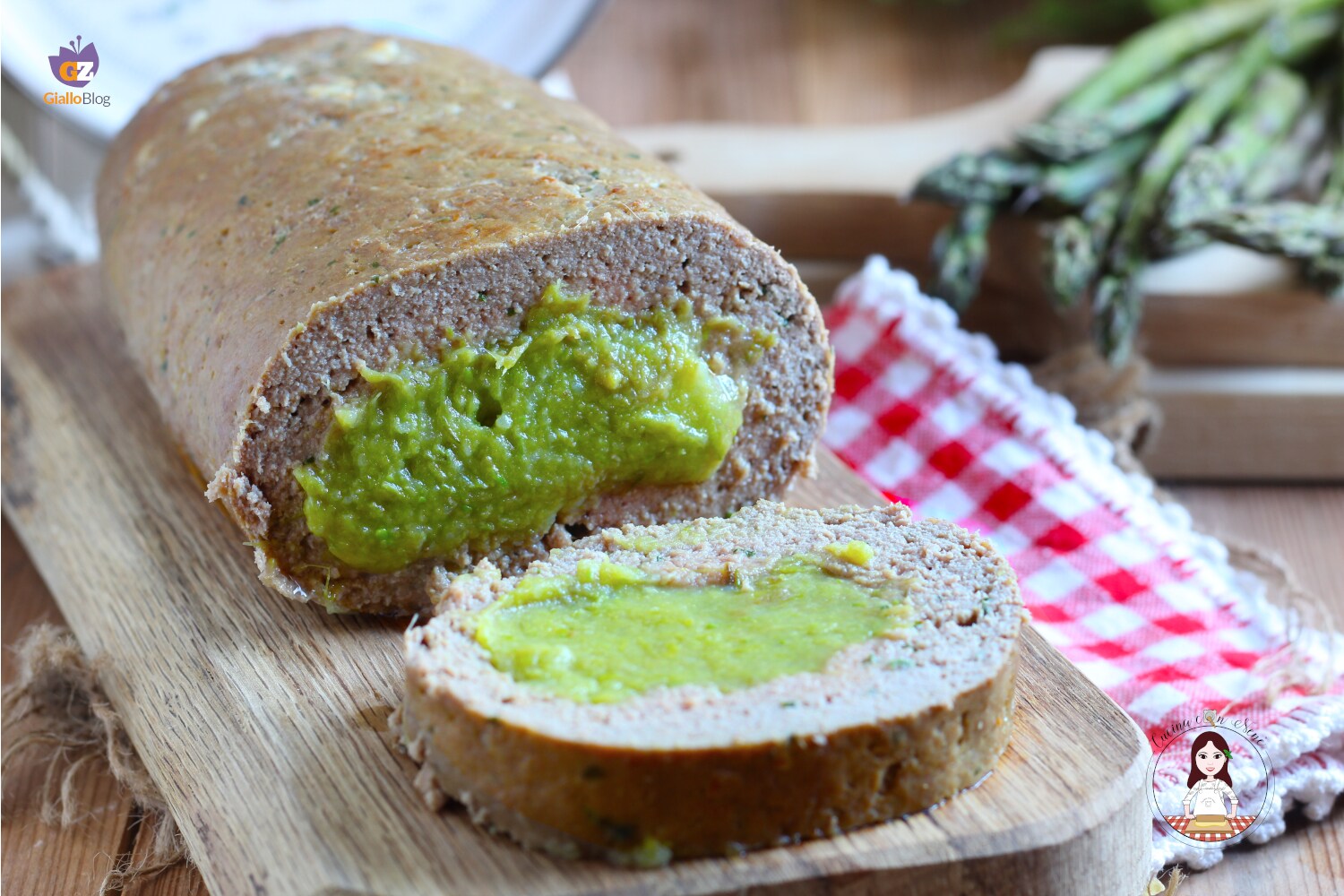 Gehaktbrood met asperges