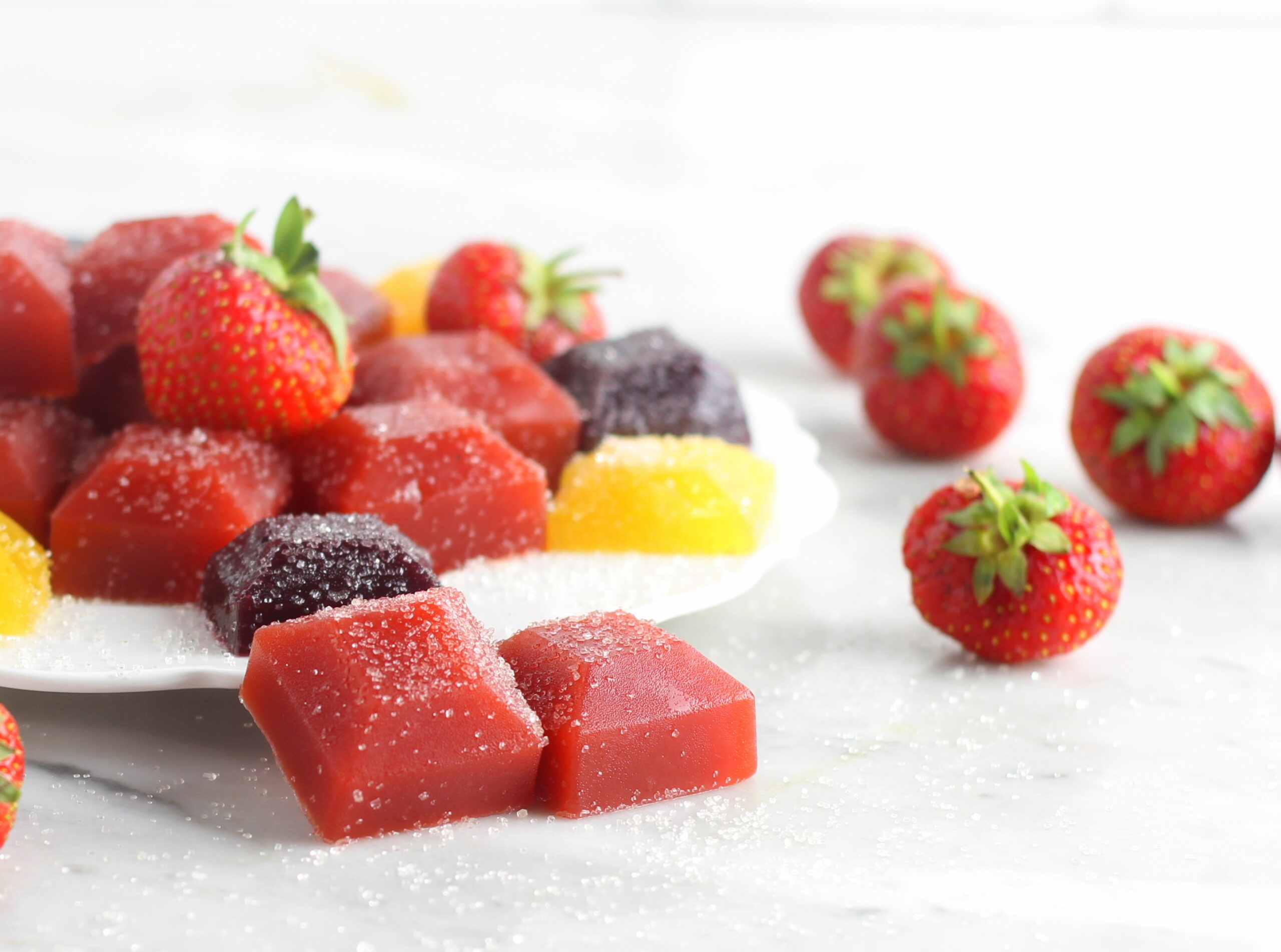 Verse fruitsnoepjes met Agar agar