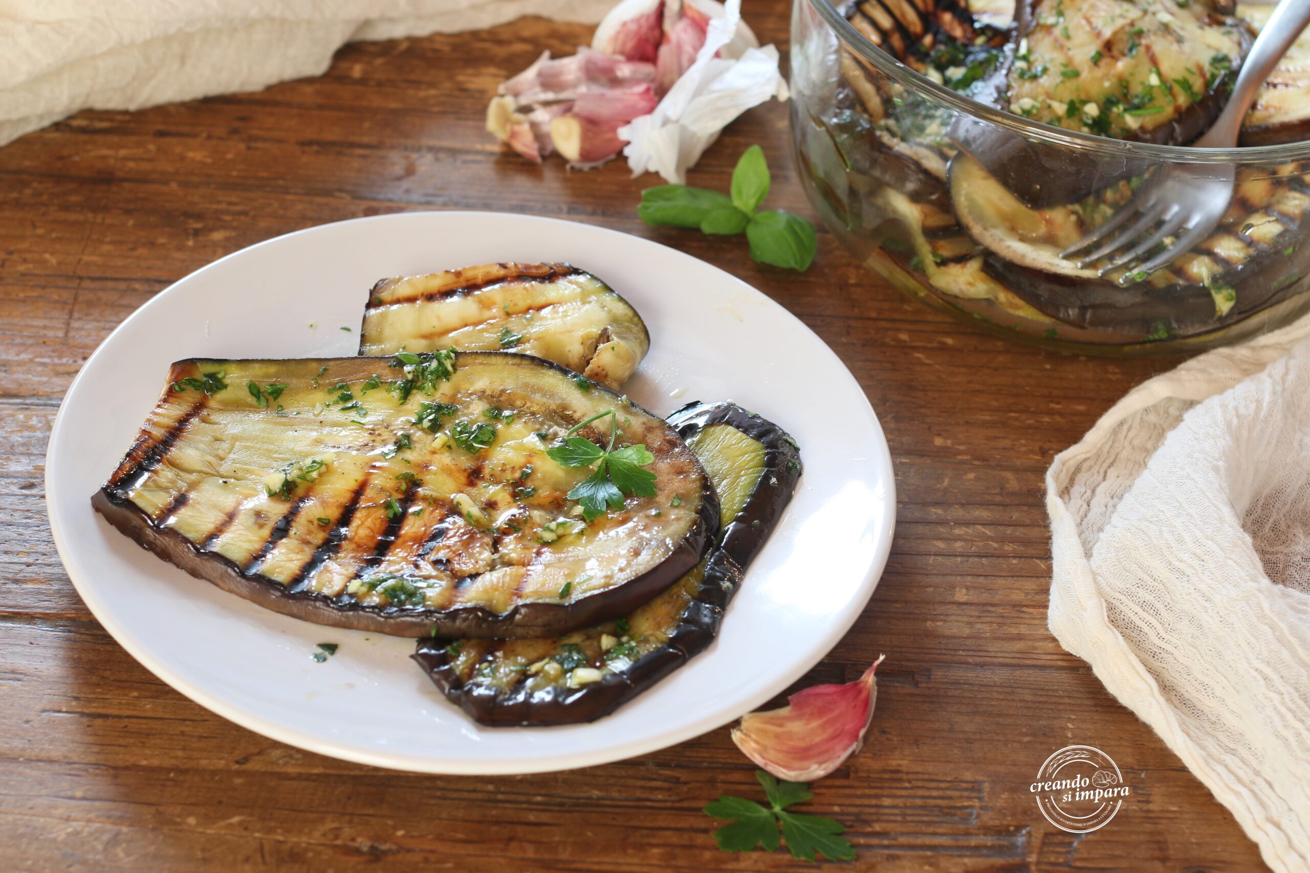 Gemarineerde aubergines