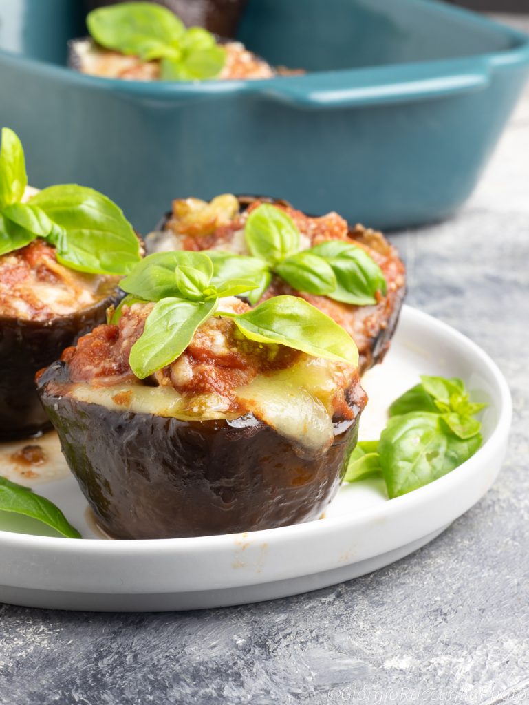 gevulde aubergines