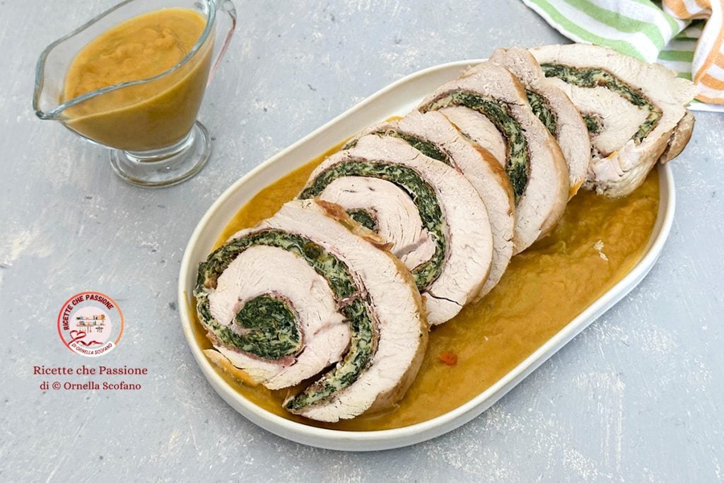 recept gevulde kalkoenrollade