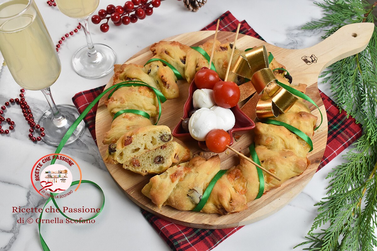 Gevulde Kerstbroodkrans