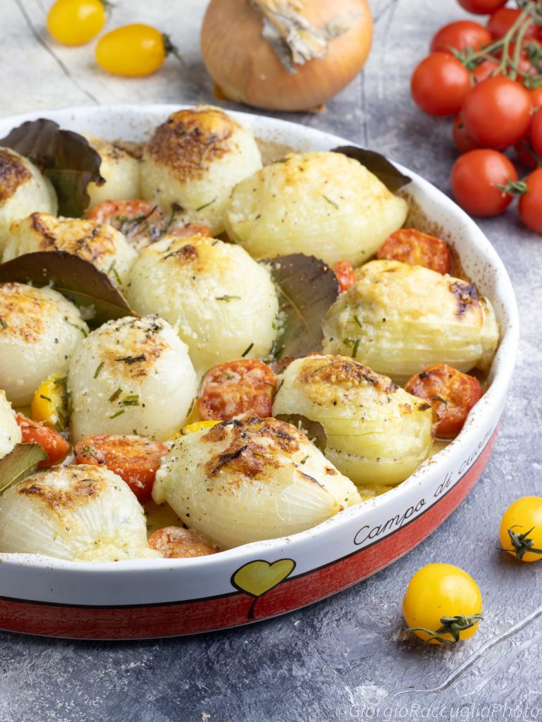 gevulde uien gegratineerd