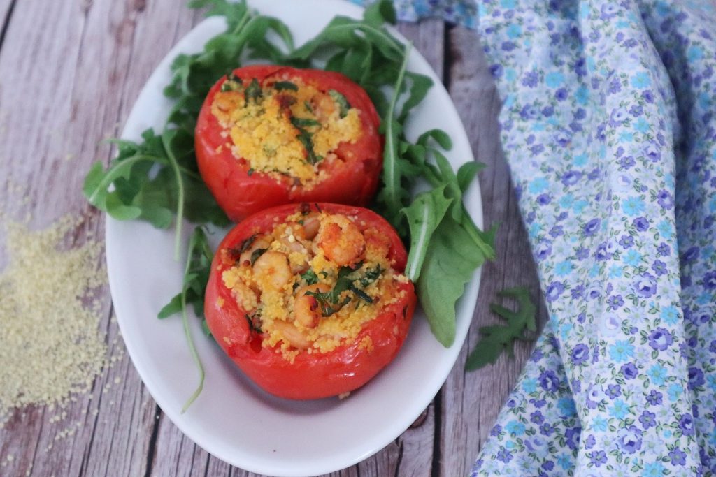 Gevulde tomaten met couscous in de airfryer