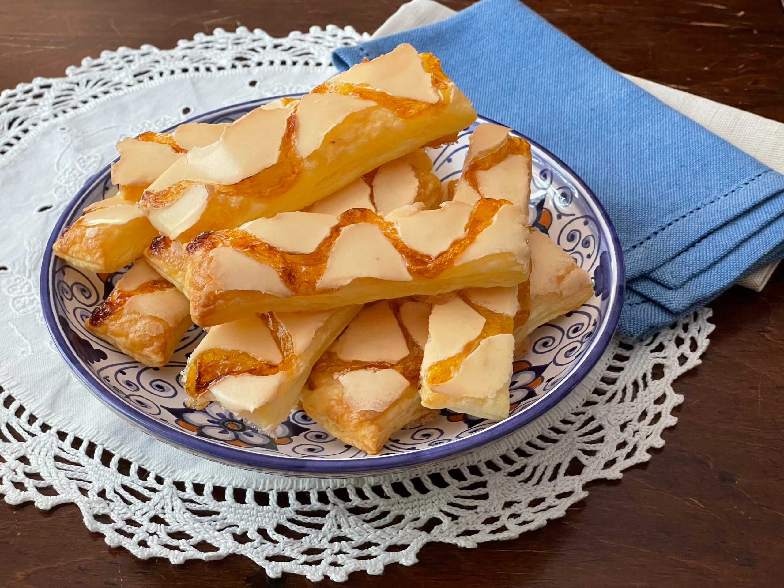 Glazige Bladerdeegkoekjes