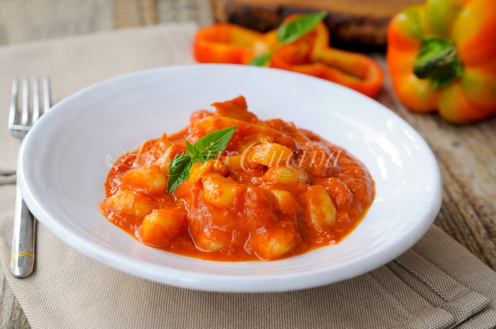 Gnocchi met paprikacrème eenvoudig recept vickyart kunst in de keuken