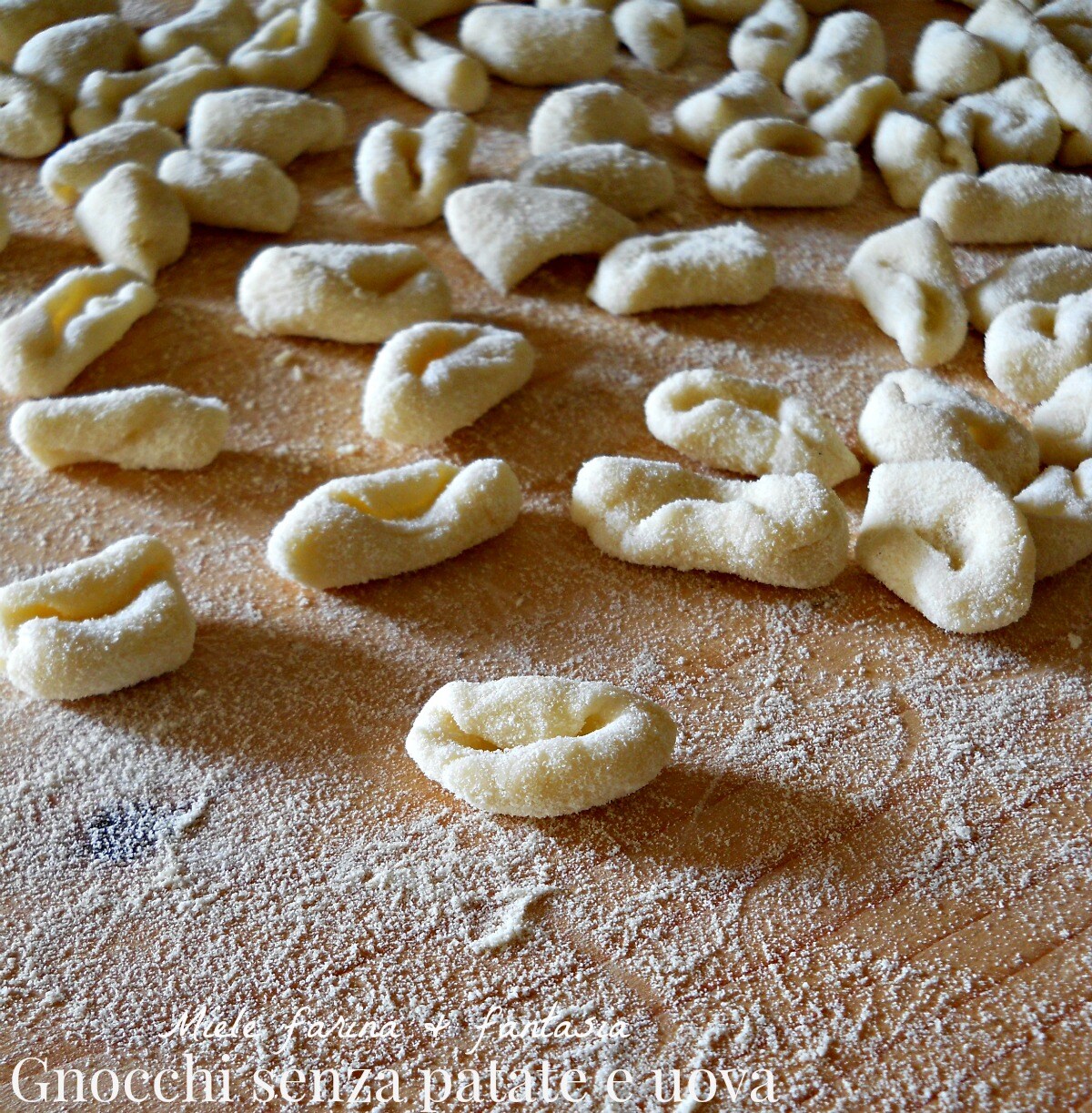Gnocchi zonder aardappelen. Familie recept