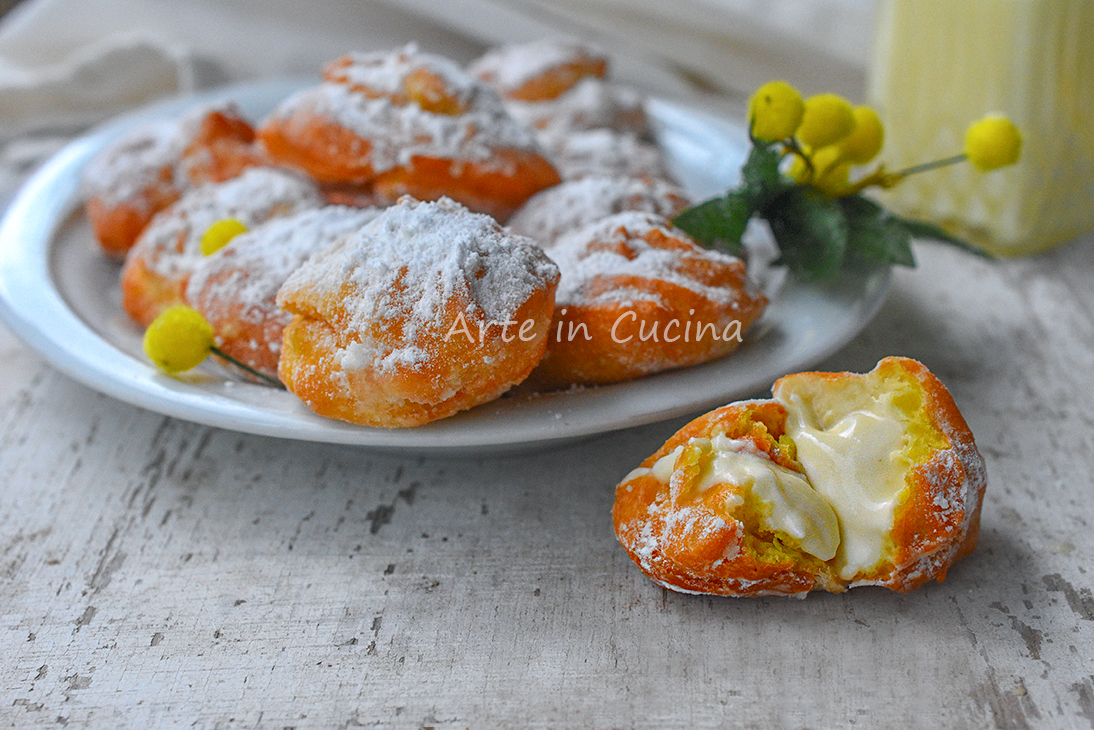 Gouden druppels met citroen chantilly