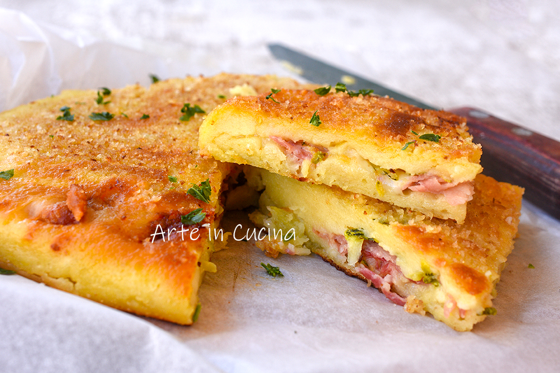 Hartige Aardappel en Ham Taart in de Pan