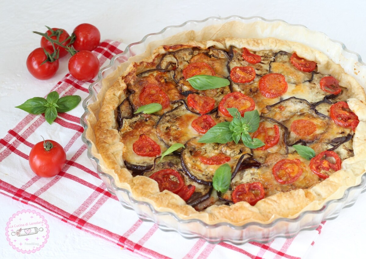 HARTIGE TAART MET AUBERGINE EN MOZZARELLA lekker en smakelijk