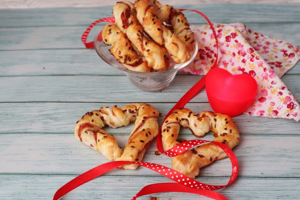 Bladerdeeg Hartjes Valentijnsdag