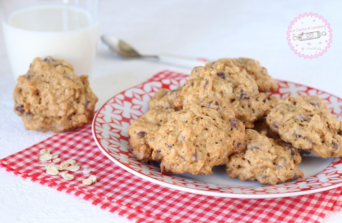 Haverkoekjes met chocolade