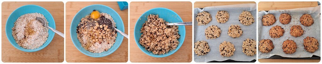 Havermout en chocolade koekjes