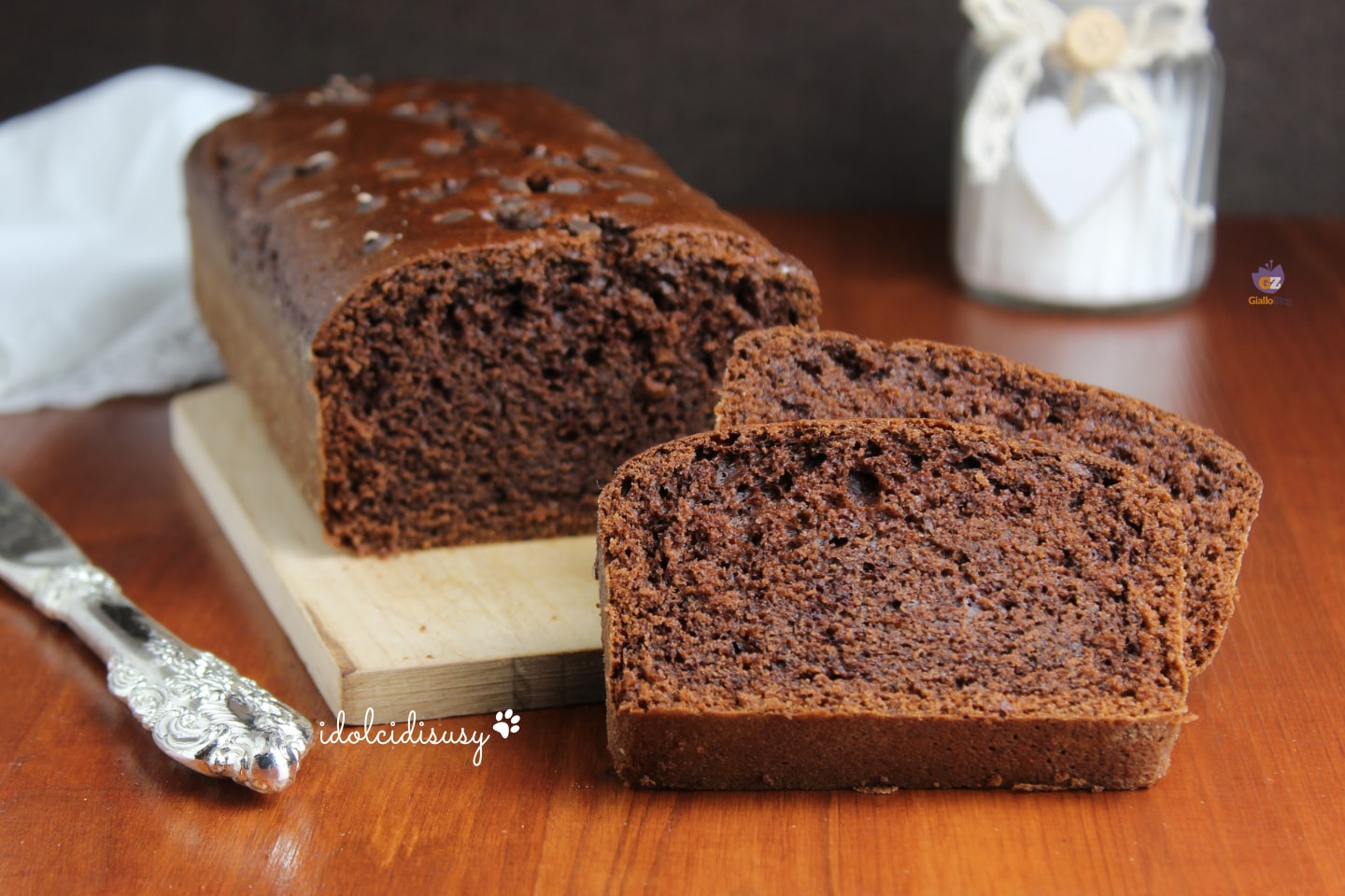 Plumcake met eiwitten en cacao